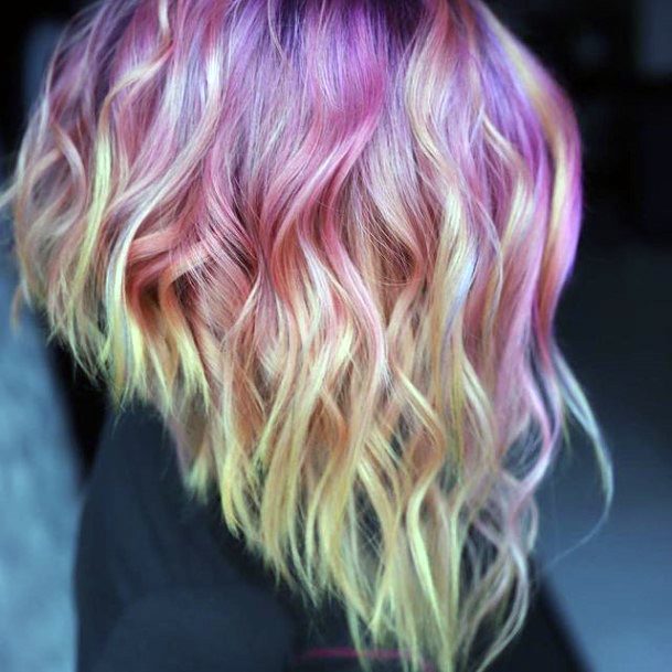 Stunning Pink Ombre Hairstyles On Lady