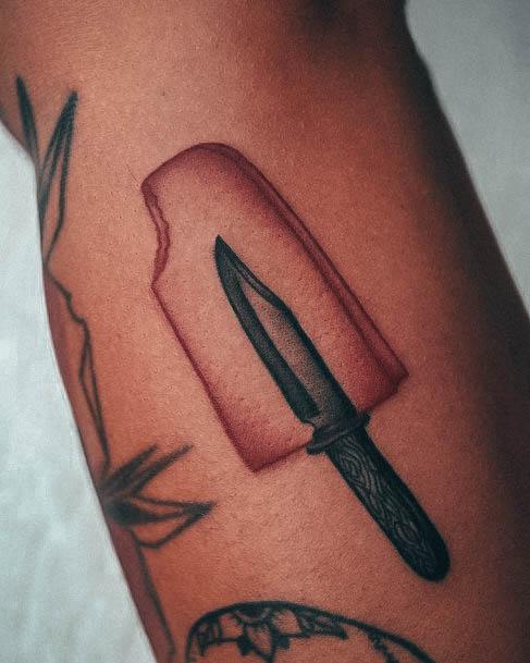 Stunning Popsicle Tattoo On Lady