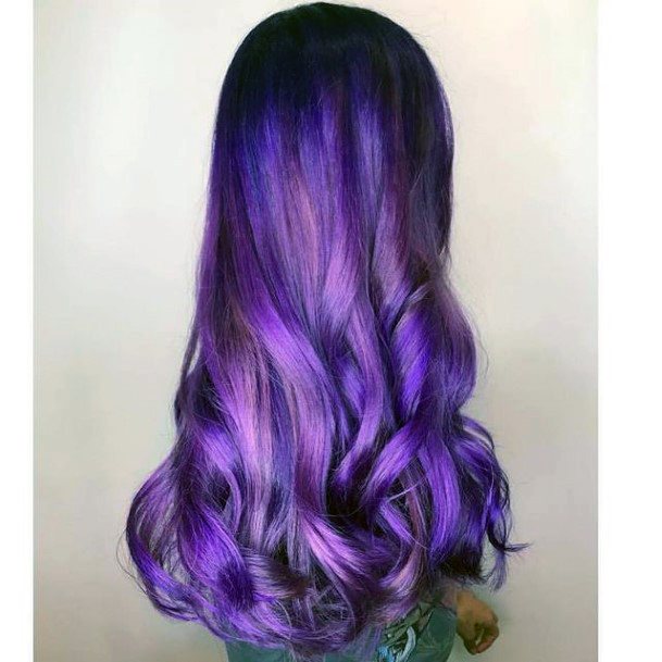 Stunning Purple Hairstyles On Lady