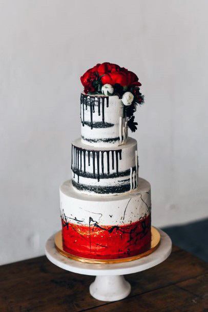 Stunning Red Velvet Wedding Cake