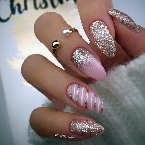 Stunning Shimmer Nail On Lady