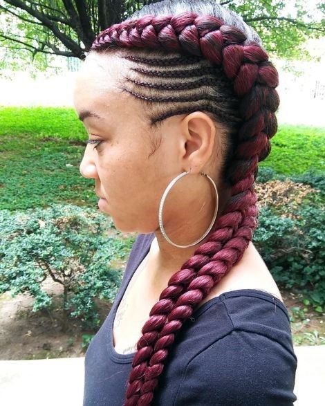 Stunning Side Cornrows Dutch Braided Hairstyles For Black Women