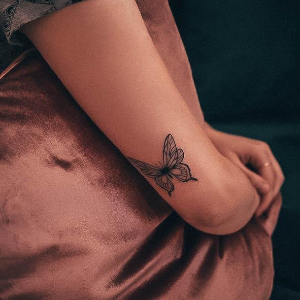 Stunning Small Arm Tattoo On Lady