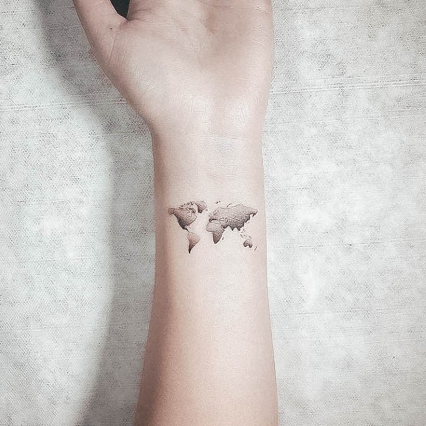 Stunning Small Wrist Tattoo On Lady