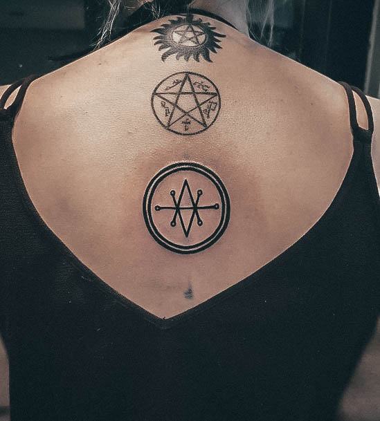 Stunning Supernatural Tattoo On Lady