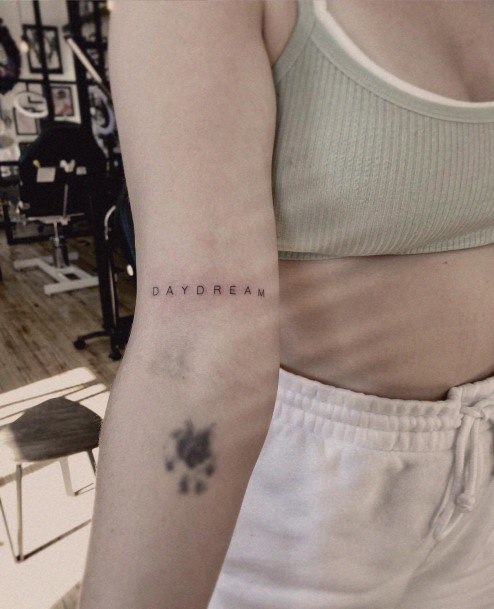 Stunning Typewriter Tattoo On Lady