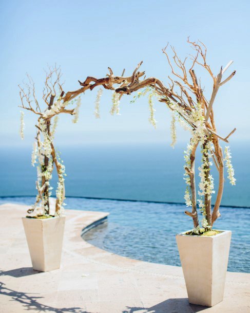 Stunning Wedding Arbor Elegant White Flowers