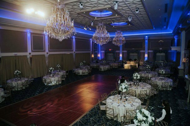 Stunning Wedding Reception Beautiful Chandeler White Decoration Inspiration Ideas