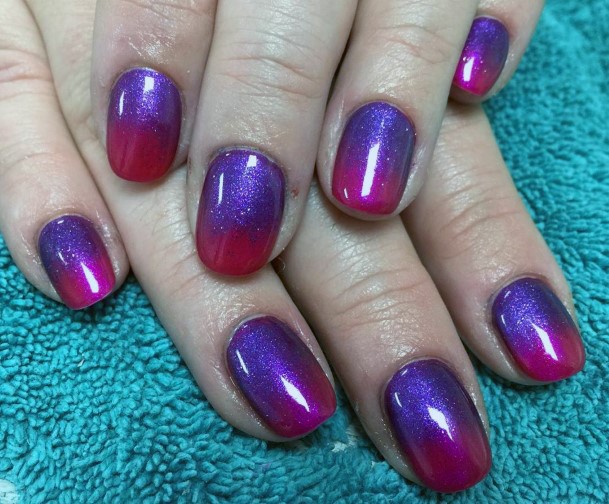 Stunning Womens Nails Ombre Deep Pink Purple Inspiration Ideas