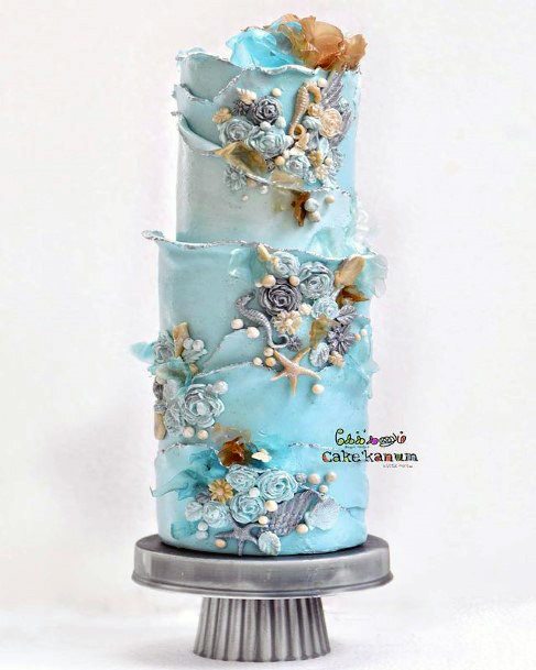 Stupendous Beach Wedding Cake Women