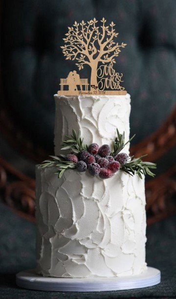 Stupendous Rustic Wedding Cake Tree Toppers Art