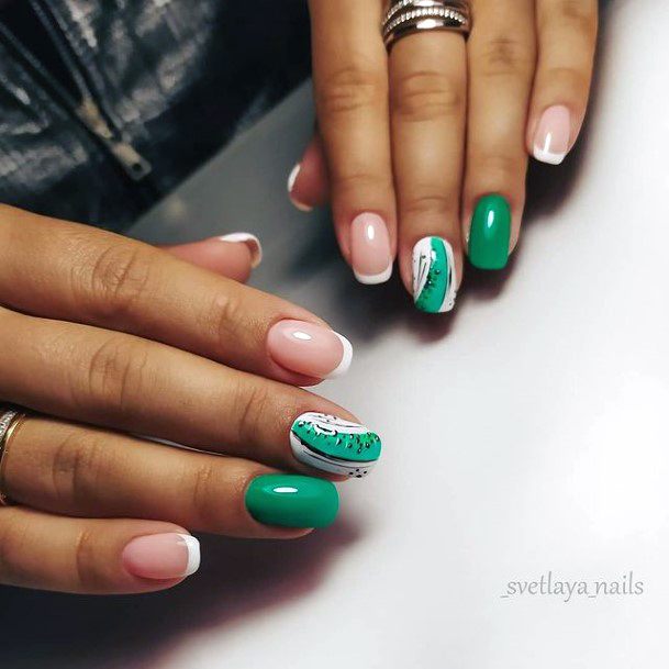 Stylish Kiwi Nails Women