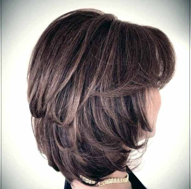 Stylish Rosewood Toned Short Hair Cut Women