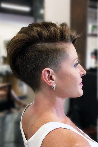 Stylish Unique Hairstyles Tapered And Shaved For Cute Younger Ladies