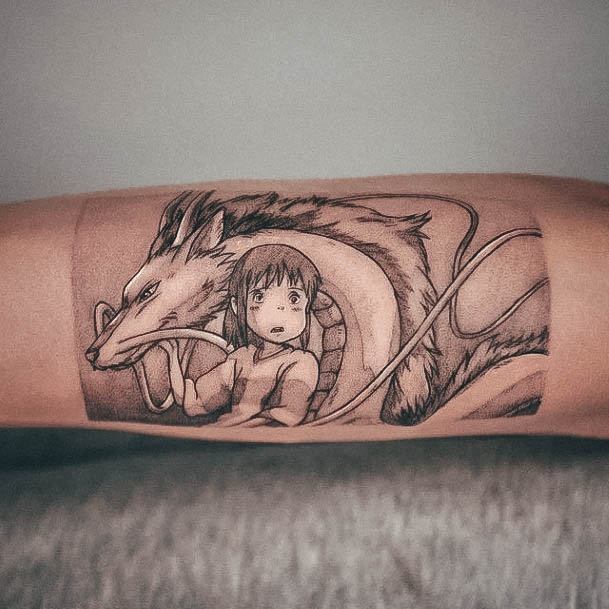 Stylish Womens Anime Tattoo