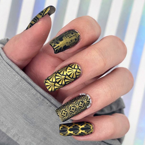 Stylish Womens Art Deco Nail