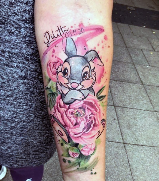 Stylish Womens Bambi Tattoo