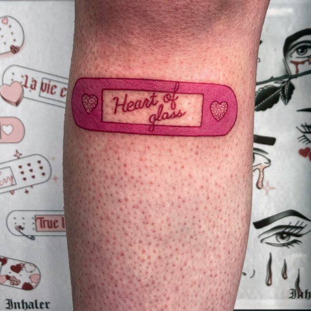 Stylish Womens Bandaid Tattoo