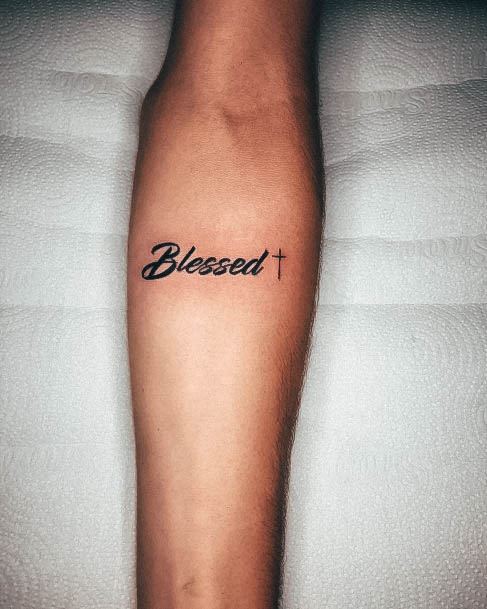 Stylish Womens Blessed Tattoo