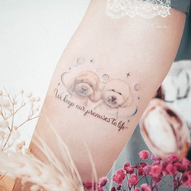 Stylish Womens Bubble Tattoo