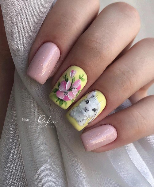 Stylish Womens Bunny Nail