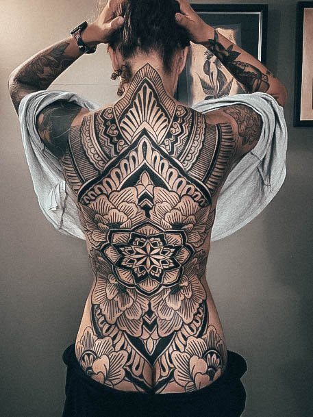 Stylish Womens Butt Tattoo