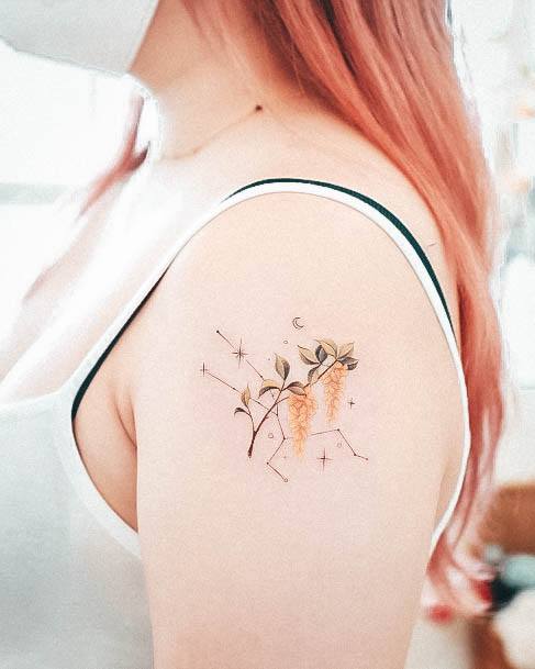 Stylish Womens Constellation Tattoo