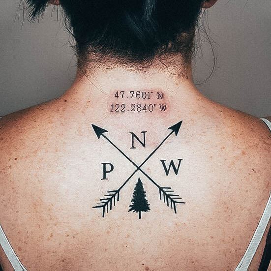 Stylish Womens Coordinates Tattoo