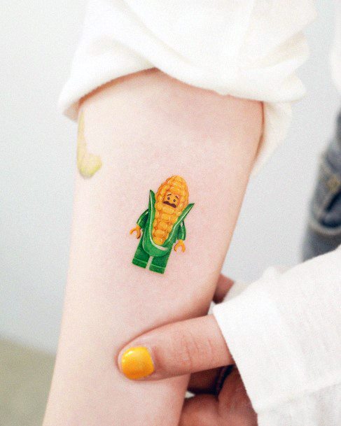 Stylish Womens Corn Tattoo