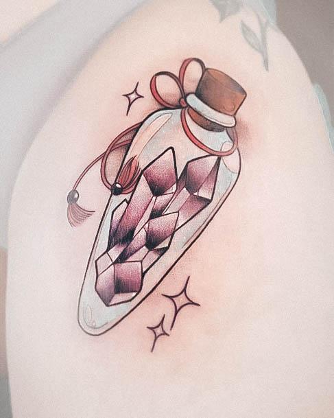 Stylish Womens Crystal Tattoo