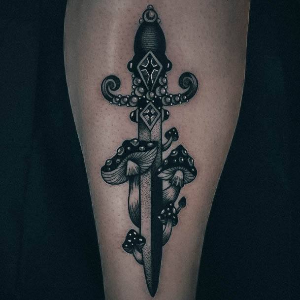 Stylish Womens Dagger Tattoo