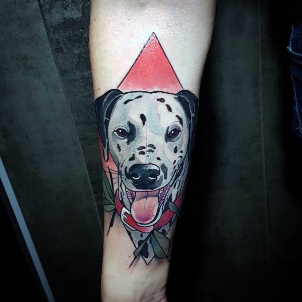 Stylish Womens Dalmatian Tattoo