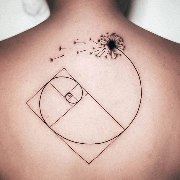 Stylish Womens Dandelion Tattoo