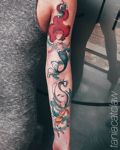 Stylish Womens Disney Princess Tattoo