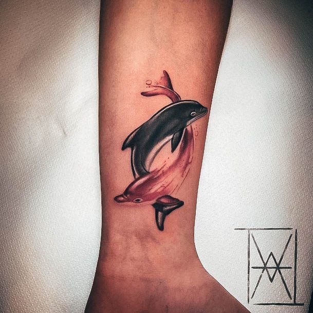 Stylish Womens Dolphin Tattoo