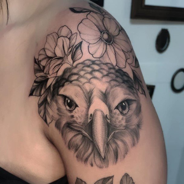 Stylish Womens Eagle Tattoo