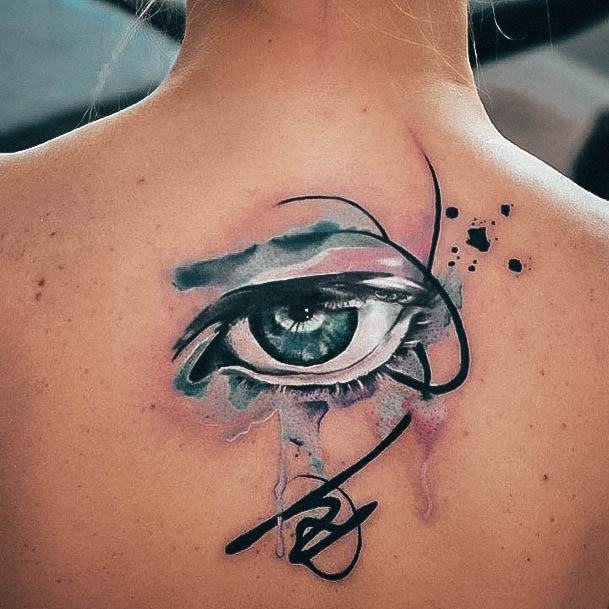 Stylish Womens Eye Of Horus Tattoo