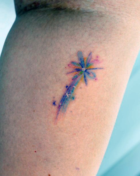 Stylish Womens Fireworks Tattoo