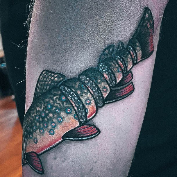 Stylish Womens Fishing Tattoo