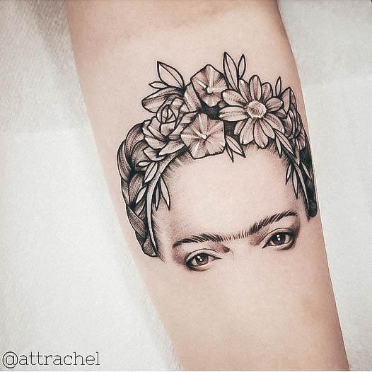 Stylish Womens Frida Tattoo