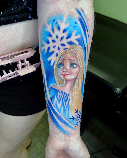 Stylish Womens Frozen Tattoo