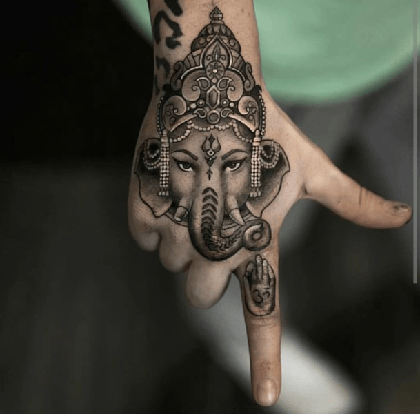 Stylish Womens Ganesha Tattoo