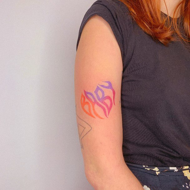 Stylish Womens Gradient Tattoo