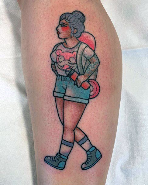 Stylish Womens Hiking Tattoo