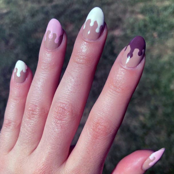 Stylish Womens Ice Cream Nail