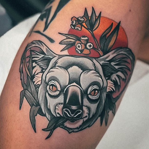 Stylish Womens Koala Tattoo