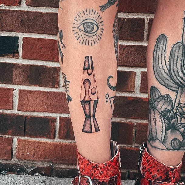 Stylish Womens Lava Lamp Tattoo