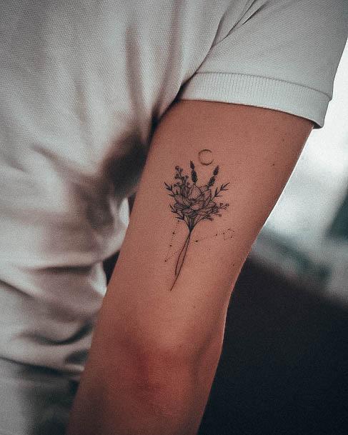 Stylish Womens Lavender Tattoo