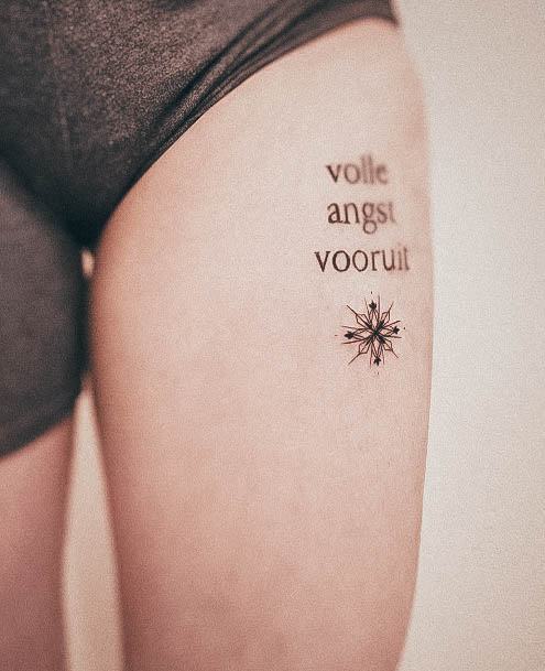 Stylish Womens Lettering Tattoo