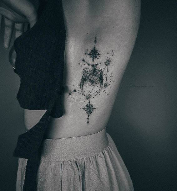 Stylish Womens Libra Tattoo